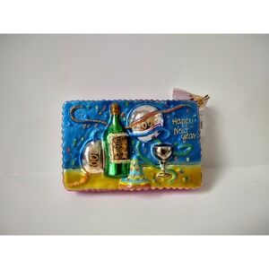 Christopher Radko glass Christmas ornament postage stamp Time of your Life